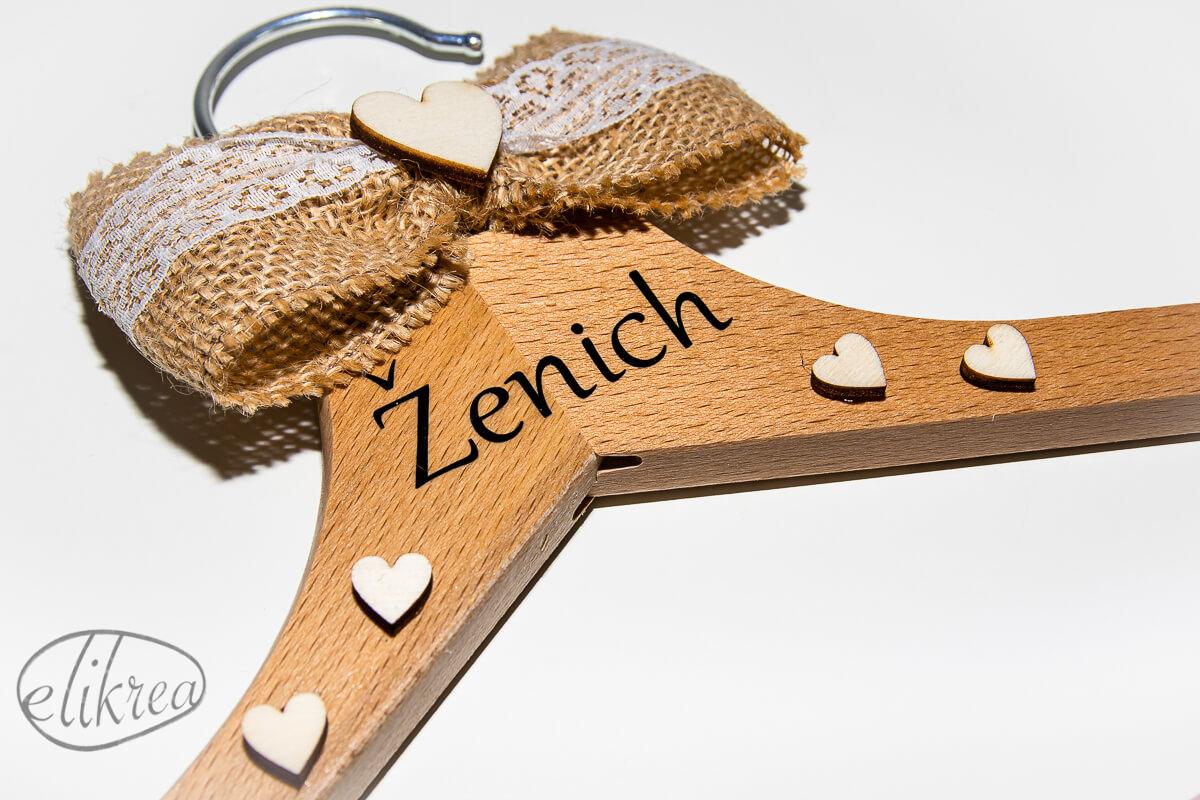 Svatební ramínko přírodní ženich